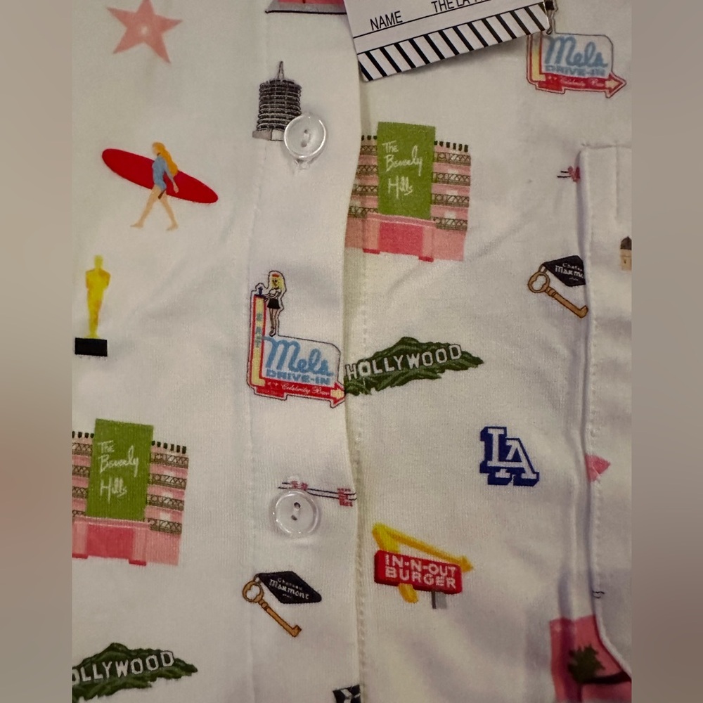 PJ by PJ Los Angeles, CA  2-piece pajamas size M/LG NWT - Picture 3 of 8